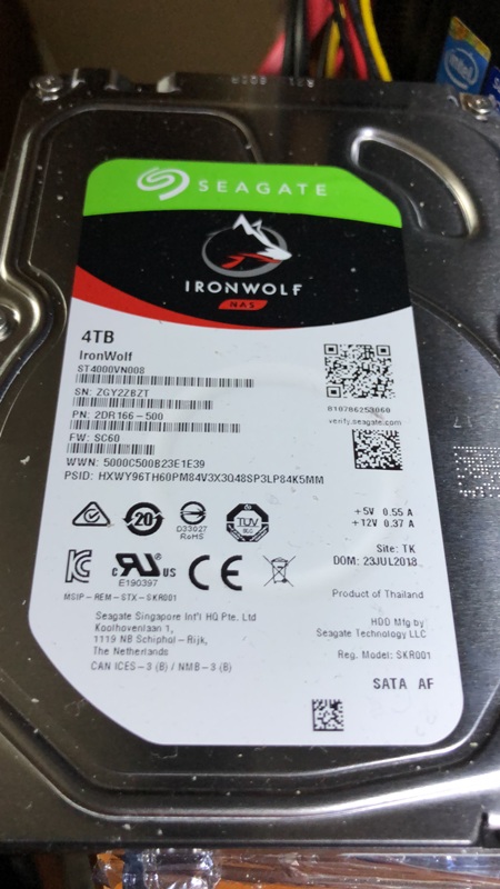 Copia di sicurezza dei prodotti originali posseduti su Hard Disk per il NAS di casa